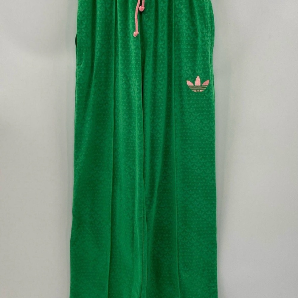 EUC Adidas Originals Women's Heritage Now Velour Monogram Trefoil Track Pant - S - Picture 6 of 16